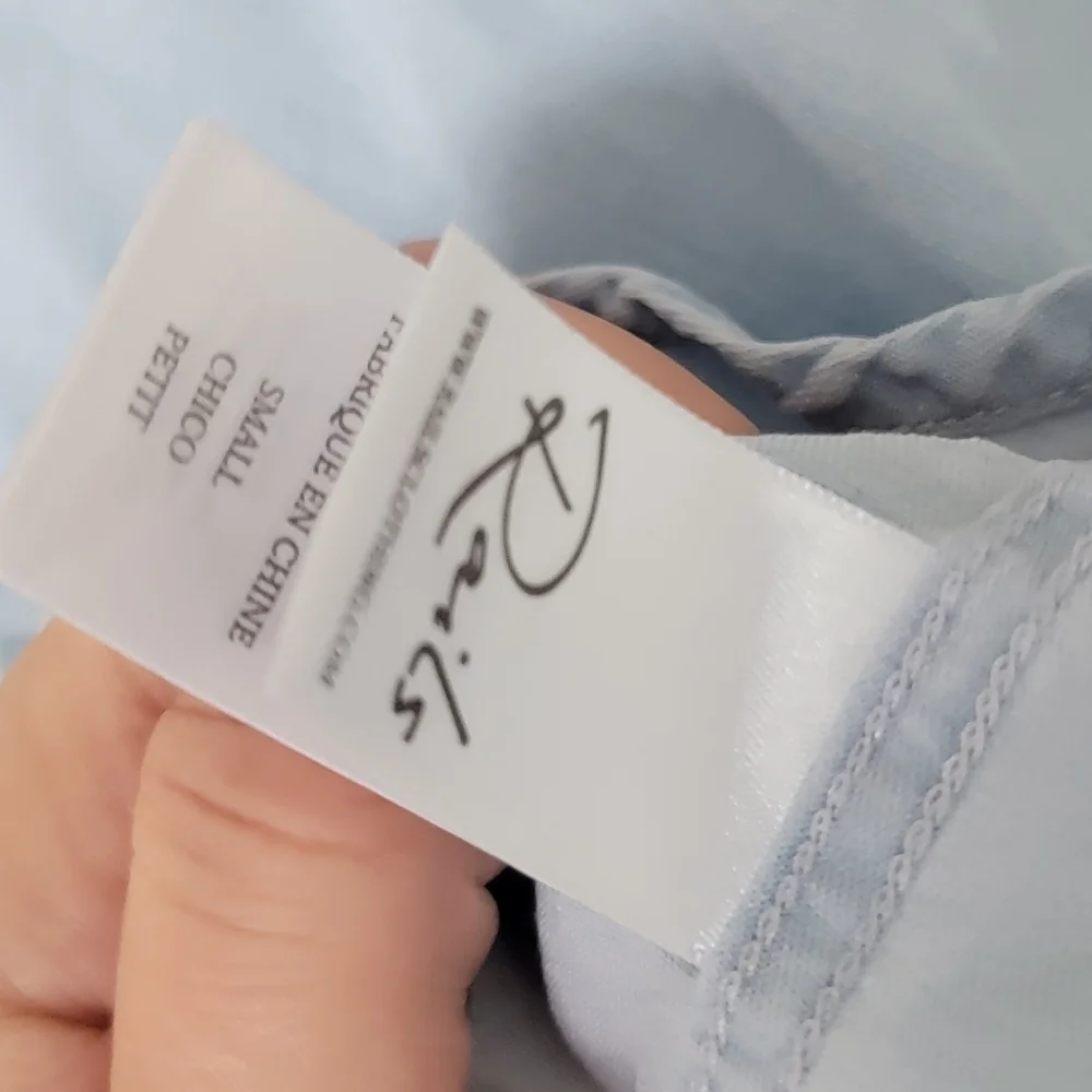 Rails Lana Chambray Cold Shoulder Button Down Shirt Size Small - Picture 6 of 7